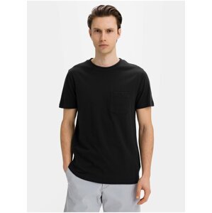Černé pánské tričko organic cotton pocket t-shirt GAP
