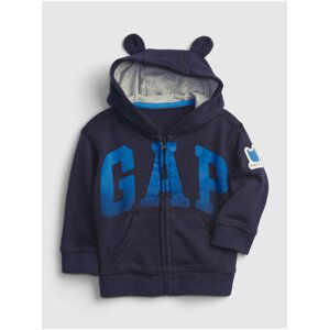 Modrá klučičí baby mikina GAP Logo bear hoodie