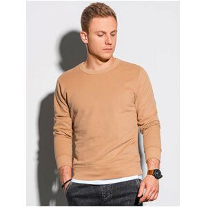 Světle hnědá pánská basic mikina Ombre Clothing B1146