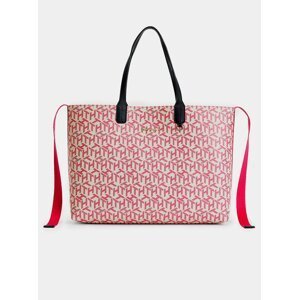 Bílo-růžová vzorovaná kabelka Tommy Hilfiger
