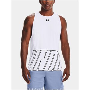 Tílko Under Armour BASELINE REVERSIBLE TANK - bílá