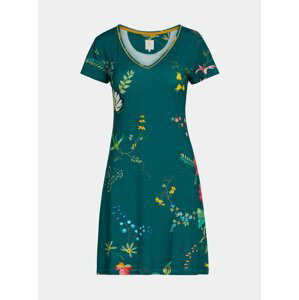 Tmavě zelené květované šaty PiP studio Fleur Grandeur