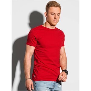Červené pánské basic tričko Ombre Clothing S1370  basic basic
