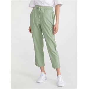 Zelené dámské kalhoty easy pant solid GAP