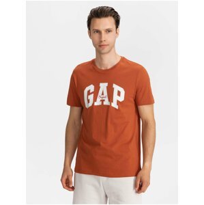 Oranžové pánské tričko GAP Logo t-shirt