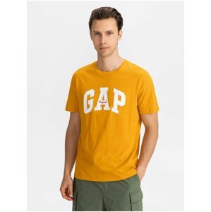 Žluté pánské tričko GAP Logo t-shirt