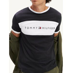 Černé pánské tričko s potiskem Tommy Hilfiger