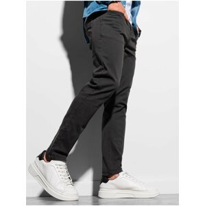 Černé pánské chino Ombre Clothing kalhoty P990