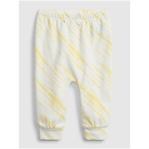 Žluté holčičí baby tepláky arch novelty soft joggers GAP