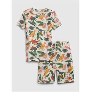 Barevné klučičí dětské pyžamo dinosourus print organic cotton pj set GAP