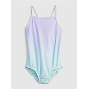 Barevné holčičí dětské plavky recycled swim one-piece GAP