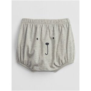 Šedé holčičí baby kraťasy bear bubble shorts GAP