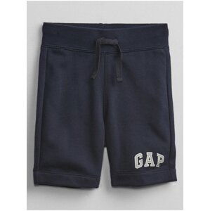 Modré klučičí dětské kraťasy GAP Logo pull-on shorts