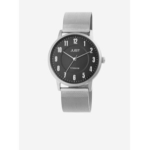 Pánské hodinky s nerezovým páskem ve stříbrné barvě Just