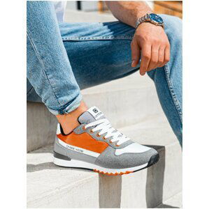 Pánské sneakers boty T337 - oranžová