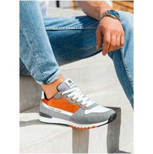 Pánské sneakers boty T337 - oranžová