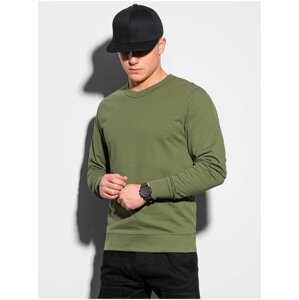 Khaki pánská basic mikina Ombre Clothing B1153