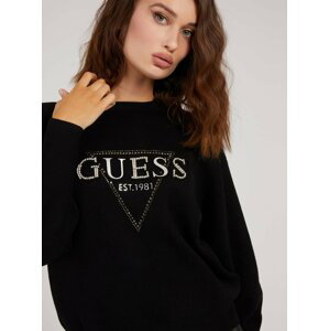 Černý dámský svetr s nápisem Guess Beatrice