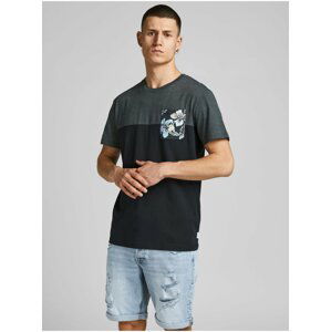 Tmavě modré tričko s potiskem Jack & Jones Hazy