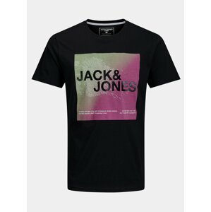 Černé klučičí tričko s potiskem Jack & Jones Raz