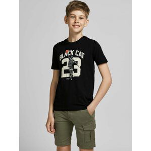 Černé klučičí tričko s potiskem Jack & Jones Legends