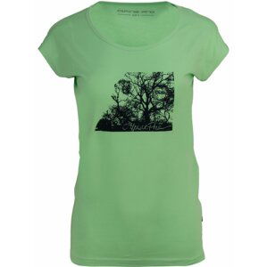Zelené dámské tričko s potiskem Alpine Pro LAKYLA