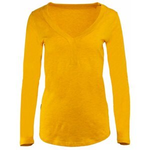Žluté dámské žíhané tričko Alpine Pro CLAUDA