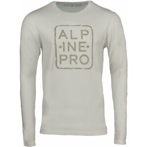 Bílé pánské tričko s potiskem Alpine Pro BRIGER