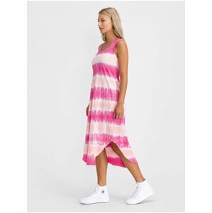 Růžové dámské šaty tank midi dress GAP