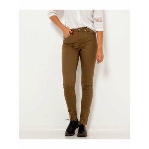 Khaki slim fit kalhoty CAMAIEU