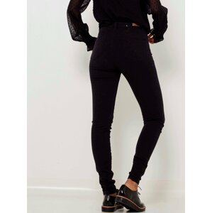 Černé skinny fit džíny s vysokým pasem CAMAIEU