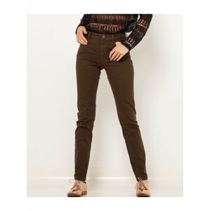 Khaki slim fit džíny CAMAIEU