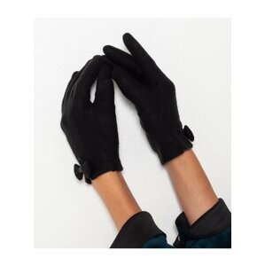 Černé rukavice s mašlí CAMAIEU