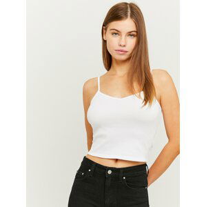 Bílý crop top s pásky na zádech TALLY WEiJL