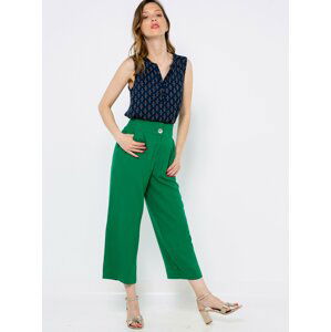 Zelené culottes CAMAIEU