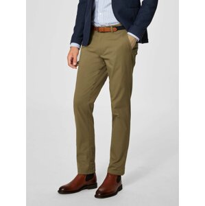 Béžové slim fit chino kalhoty Selected Homme Yard