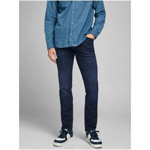 Tmavě modré slim fit džíny Jack & Jones Glenn