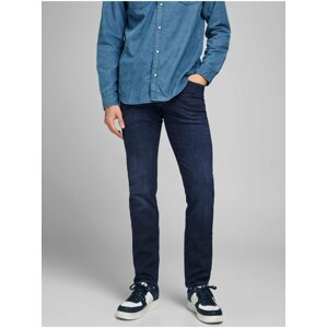 Tmavě modré slim fit džíny Jack & Jones Glenn