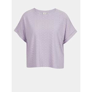 Světle fialové vzorované tričko Jacqueline de Yong Fatinka