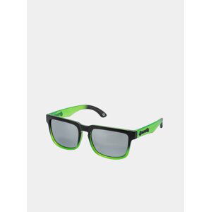 Černo-zelené pánské sluneční brýle Meatfly Memphis