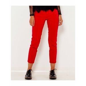 Červené zkrácené kalhoty CAMAIEU
