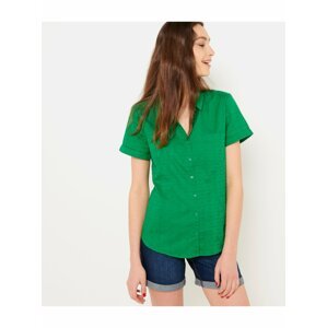 Zelená kostkovaná košile CAMAIEU