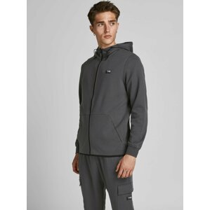 Tmavě šedá mikina s kapucí Jack & Jones Air