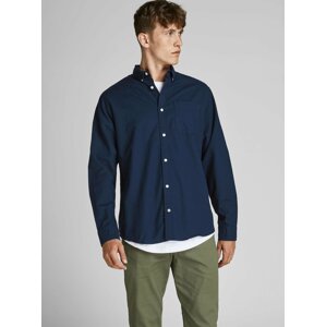 Tmavě modrá košile Jack & Jones Oxford