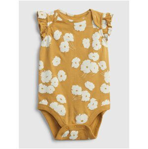 Žluté holčičí baby body july suit GAP