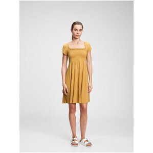 Žluté dámské šaty mini dress GAP