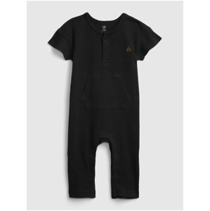 Černý klučičí baby overal jul ss wfl ftls 1pc GAP