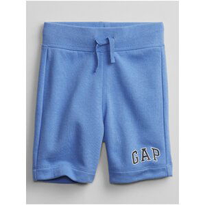 Modré klučičí dětské kraťasy GAP Logo pull-on shorts