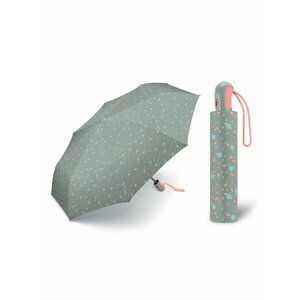 ESPRIT Dots Gray plně automatický skládací deštník puntíkovaný - Šedá