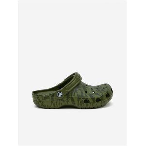 Zelené pánské maskáčové pantofle Crocs